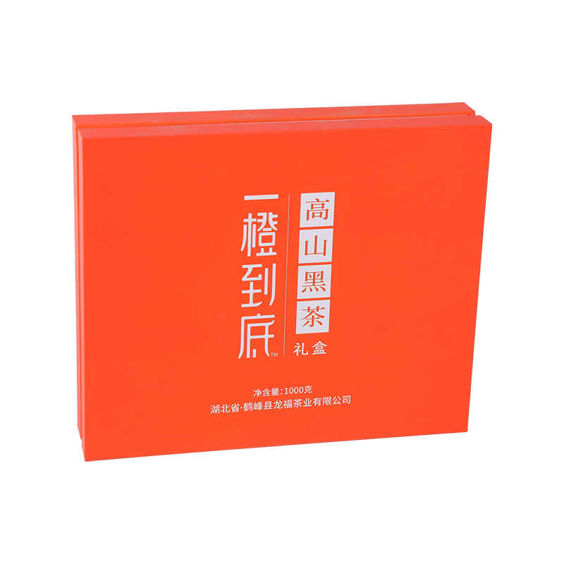 Red Lid And Base Tea Packaging Gift Box With Foam Insert