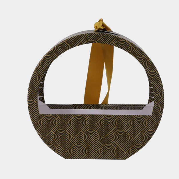 Circular Fruit Cardboard Gift Baskets: Elegant Choice for Professional Business Gifting